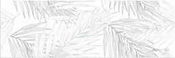 Декоративная плитка EM-TILE УТ-00009273 Avila Deco Leaves 20x60 белая матовая орнамент