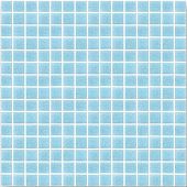 Мозаика ROSE MOSAIC A12 Matrix color 1 (размер чипа 10x10 мм) 31.8x31.8 голубая глянцевая моноколор
