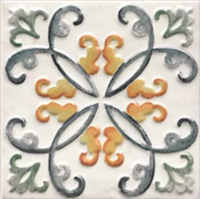 Декоративная плитка Mainzu PT02139 Calabria Decor Bambola 15x15 микс глянцевая с орнаментом