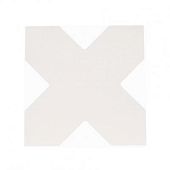 Керамогранит Cevica Becolors Cross White 13.25x13.25 белый глазурованный матовый моноколор