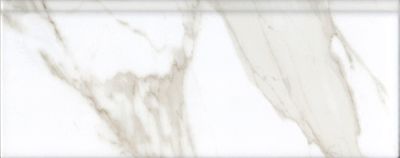 Плинтус Kerama Marazzi FMF007R Алентежу обрезной 30x12 белый матовый под мрамор