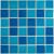 Мозаика Star Mosaic LWWB84555 / С0004132 Crackle Blue Mixed Glossy 30.6x30.6 синяя глянцевая под кракелюр, чип 48x48 мм квадратный