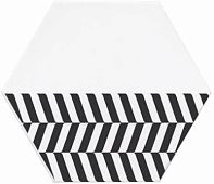 Декор Kerama Marazzi NT\B207\24001 Буранелли 23.1x20 черно-белый матовый с орнаментом