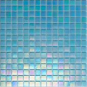 Мозаика ROSE MOSAIC WA11 Rainbow (размер чипа 10x10 мм) 31.8x31.8 голубая глянцевая моноколор перламутр