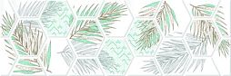 Декоративная плитка EM-TILE УТ-00009338 ColorBreeze Deco Leaves 20x60 белая глянцевая / матовая орнамент / моноколор