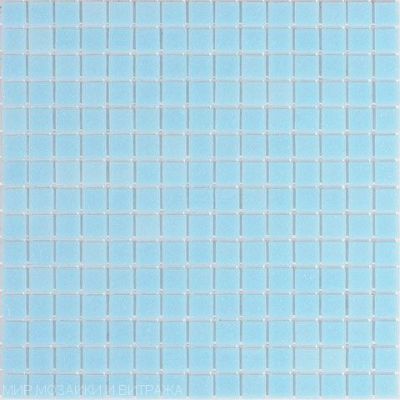 Мозаика ROSE MOSAIC A11 Matrix color 1 (размер чипа 10x10 мм) 31.8x31.8 голубая глянцевая моноколор