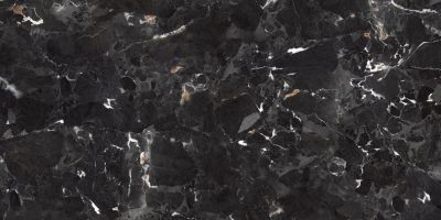 Керамогранит Maimoon Ceramica HG Glossy Imperial Black 60x120 черный полированный под мрамор