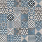 Декоративная плитка Kerama Marazzi VT416B/MM Онда 2 30x30 синяя матовая пэчворк под мозаику