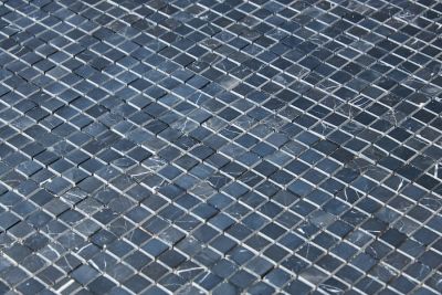 Мозаика Pixel mosaic PIX244 из мрамора Nero Marquna 30x30 черная полированная под мрамор, чип 15х15 мм квадратный