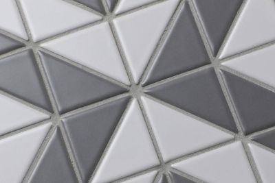 Мозаика Star Mosaic TR2-CL-SQ2 / С0003192 Albion Cube Grey 27.5x27.5 микс матовая геометрия, чип 40x60 мм треугольный