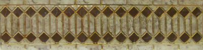 Бордюр Infinity Ceramic Tiles Rimini Listello Beige 15x60 бежевый полированный с орнаментом