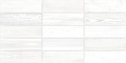 Настенная плитка New Trend WT36CON01 Congo 30x60 белая глянцевая под дерево / мозаику
