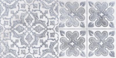 Настенная плитка LASSELSBERGER CERAMICS 1641-0094 Кампанилья 20x40 серый глянцевый декор 2