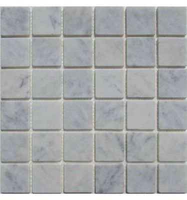 Мозаика FK Marble 35402 Classic Mosaic Bianco Carrara 48-6T 30.5x30.5 серая матовая