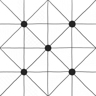 Керамогранит LASSELSBERGER CERAMICS 6032-0434 Домино 30х30 белый матовый геометрия