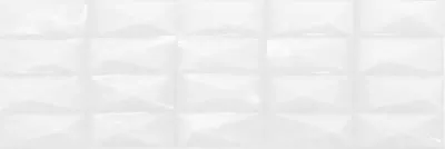 Настенная плитка Ibero Perlage Claire Perle 25x75 белая глянцевая под мозаику