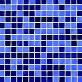 Мозаика Ezarri Mix 2577-С микс 31.3х49.5 синяя глянцевая
