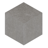 Мозаика Estima Mosaic/LN02_NS/TE02_NS/25x29/Cube Luna Grey 25x29 серая неполированная под цемент, чип ромб