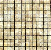Мозаика ТОНОМОЗАИК ООО стеклянная и стеклянная с камнем CFS 877 305х305х8 чип 20х20 (0.093м) бежевая матовая