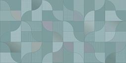 Декоративная плитка Kerlife 919551 Colores Geometrico Mare 31.5x63 бирюзовая глянцевая геометрия