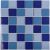 Мозаика Star Mosaic WB52200 / С0004065 Blue Mix Glossy 30.6x30.6 синяя глянцевая, чип 48x48 мм квадратный