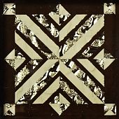 Напольная вставка Роскошная мозаика ВБ 36 6.6x6.6 Алькор золотая стеклянная