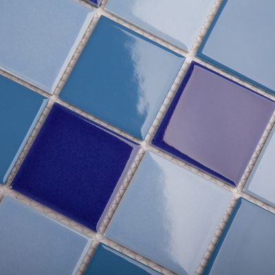 Мозаика Star Mosaic WB52200 / С0004065 Blue Mix Glossy 30.6x30.6 синяя глянцевая, чип 48x48 мм квадратный