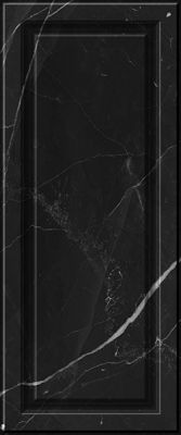 Настенная плитка Gracia Ceramica 010100001219 Noir black wall 02 250х600 черная глянцевая под мрамор