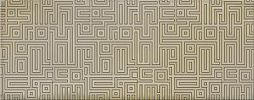 Декоративная плитка Azori 586542001 Nuvola Greige Labirint 50.5x20.1 коричневая с орнаментом