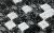 Мозаика Роскошная мозаика МС 503 30х30 микс черная/белая/платиновая колотая глянцевая, чип 15х15 квадратный