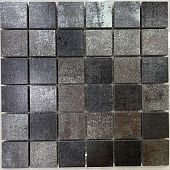 Мозаика TAU Ceramica 03083-0018 Corten B 30x30 серая / черная матовая под металл, чип 5x5 квадратный