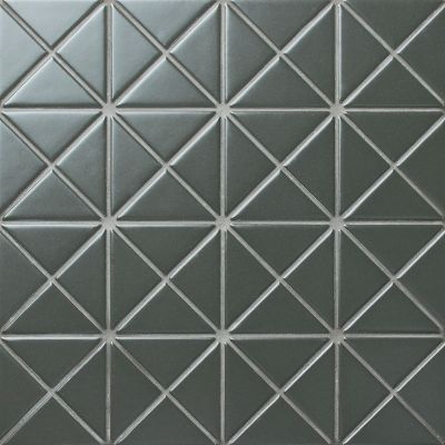 Мозаика Star Mosaic DARK OLIVE 25.9x25.9 оливковая матовая, чип 60x40 треугольный