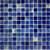 Мозаика Gidrostroy Glass Mosaic QN-005 31.7x31.7 стеклянная кобальт глянцевая, чип 25x25 квадратный
