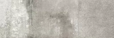 Настенная плитка Ibero Materika Dec.Constellation Grey A 25x75 серая матовая под камень с орнаментом