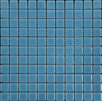 Natural Color palette A-143 Стекло голубой, поверхность глянцевая 30x30