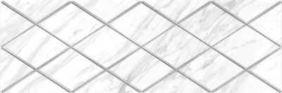 Декоративная плитка Laparet 17-05-01-1193-0 х9999132730 Terma 60x20 белая глазурованная матовая / неполированная под мрамор