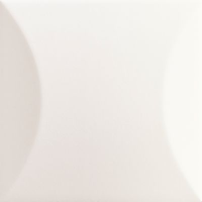 Настенная плитка Ava La Fabbrica 192041 Up Cuscino White Matte 10x10 белая матовая моноколор выпуклая