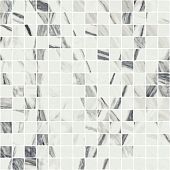 Мозаика Italon 620110000122 Шарм Делюкс Фантастико Сплит / Charme Delux Fantastico Mosaico Split 30x30 белая патинированная под мрамор, чип квадратный