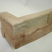 Угловой элемент Zikkurat Казбек 1-20-04 9x19 песочный рельефный под камень