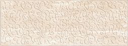 Настенная плитка Eurotile Ceramica 512 OXA2BG Oxana Relief 69.5x24.5 бежевая / коричневая глянцевая / рельефная с узорами