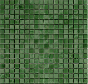 Мозаика ROSE MOSAIC AJ26 Galaxy (размер чипа 15x15 мм) 32.7x32.7 зеленая глянцевая моноколор