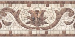 Декор Kerama Marazzi AD\A391\19000 Олимпия Kerama Marazzi 20x9.9 бежевый матовый мозаика / с орнаментом