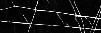 Настенная плитка New Trend WT11CHR99. Chicago Black Rock 20x60 черная / белая глянцевая полосы