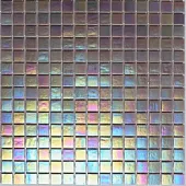 Мозаика Rose Mosaic WA42 Rainbow 31.8x31.8 фиолетовая глянцевая перламутр, чип 15x15 квадратный
