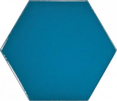 Настенная плитка Equipe 23836 Scale 12.4x10.7 синяя глянцевая моноколор