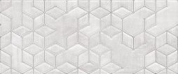 Настенная плитка (декофон) Global Tile 10100001332 60х25 серая глянцевая под бетон / геометрия