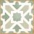 Плитка Peronda 0278029421 Casablanca Malik 12.5x12.5 оливковая матовая с орнаментом