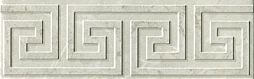 Бордюр Fap Ceramiche fLT5 Roma Greca Pietra Listello 25x8 серый матовый с орнаментом