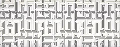 Декоративная плитка Azori 586602002 Nuvola Light Labirint 50.5x20.1 белая с орнаментом