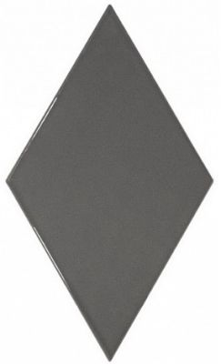Настенная плитка Equipe 22751 Rhombus 26.3x15.2 серая глянцевая моноколор